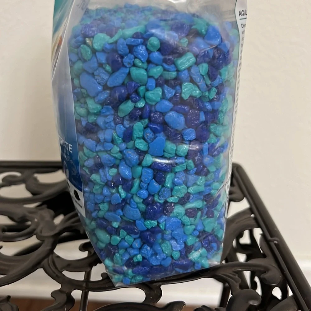 ✨HOST PICK✨Imagitarium Aquatic Substrate Blue & Teal Rocks 5Lbs